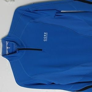 Gore Running Wear 1/4 Zip‎ Jacket Mens Size Small Workout Running Reflect…